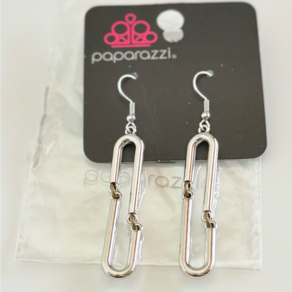Paparazzi Silver Earrings